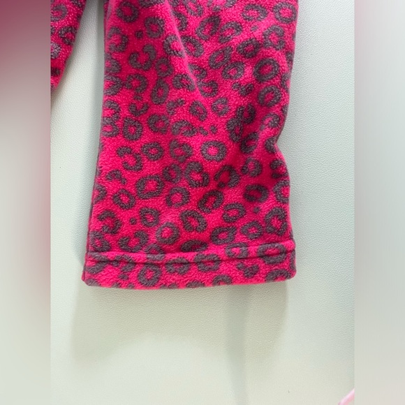 Pink & Grey Cheetah Straight Cut pants, Baby Girl 18months, baby warm pants - Picture 3 of 4